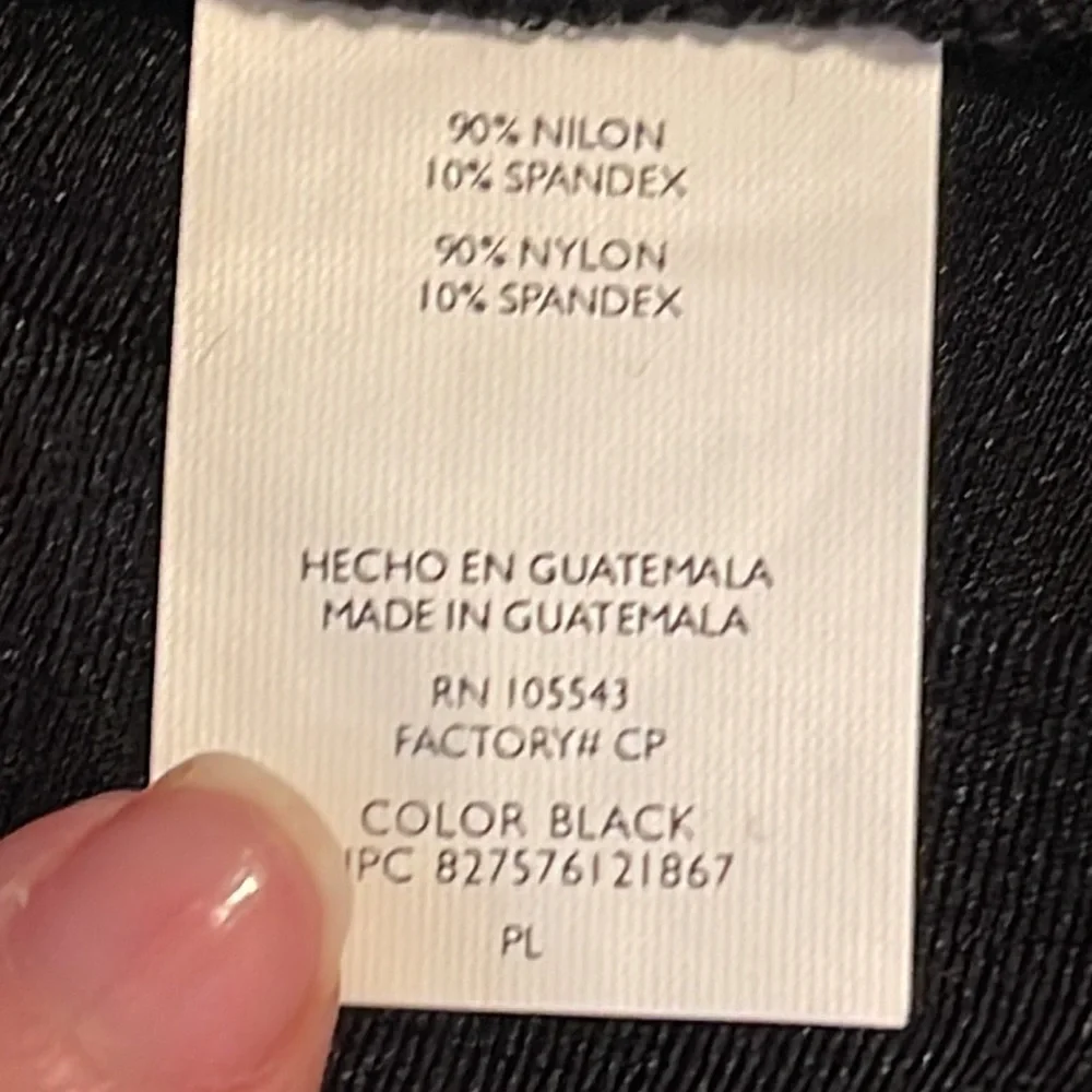 NWT Daisy Fuentes Black Night Out Girlfriends Pants Sz. PL